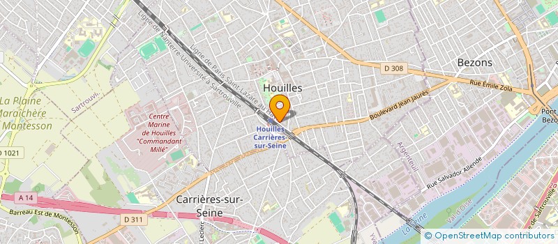 localisation de l'entreprise MONSIEUR GEOFFROY WAHLEN  HOUILLES