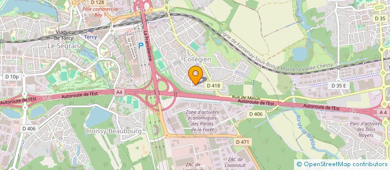 localisation de l'entreprise MONSIEUR GEOFREY GOB  COLLEGIEN