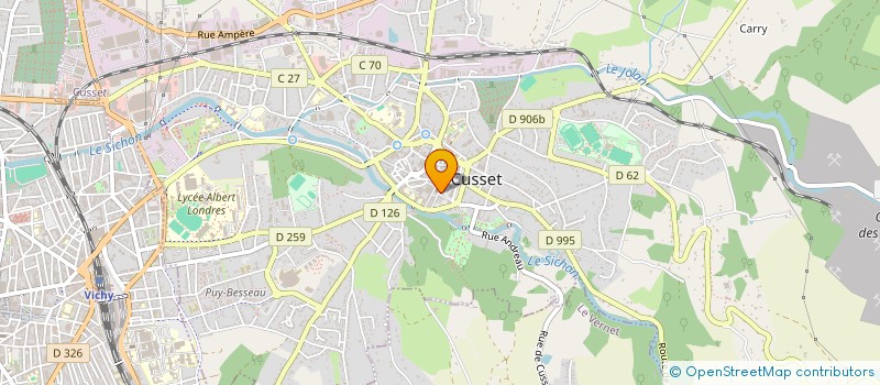 localisation de l'entreprise MONSIEUR GEOORGES CABAUD à CUSSET