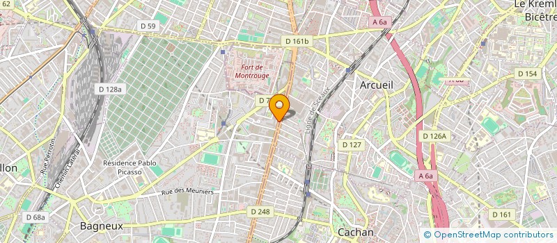 localisation de l'entreprise MONSIEUR GEORGE ARBA  BAGNEUX