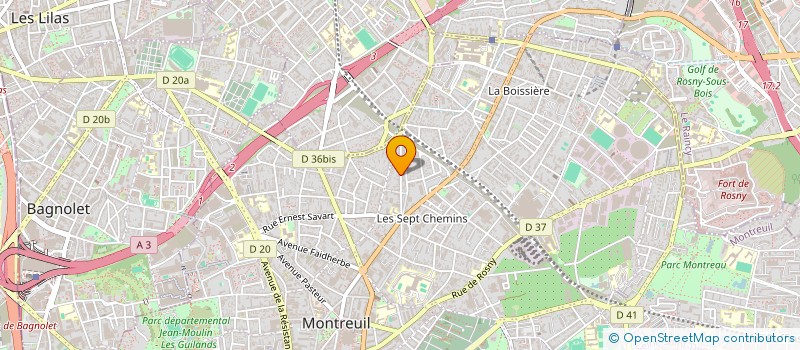 localisation de l'entreprise MONSIEUR GEORGE CIOBANU à MONTREUIL