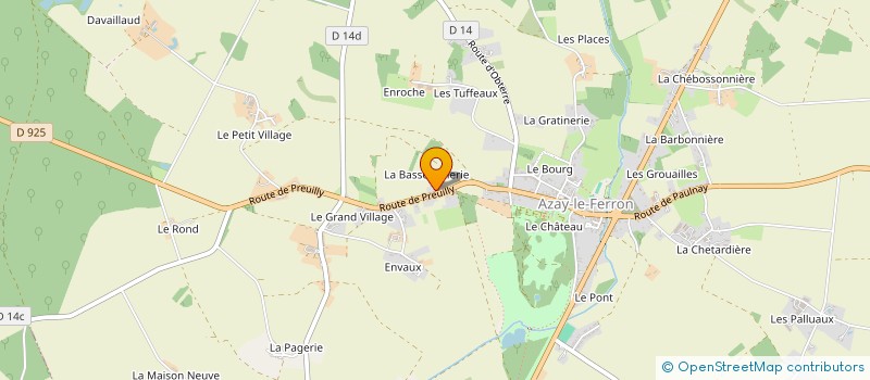 localisation de l'entreprise MONSIEUR GEORGE FOSTER à AZAY-LE-FERRON