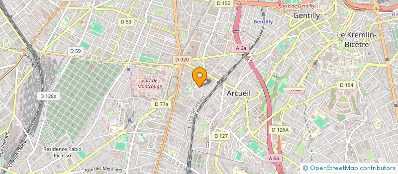 localisation de l'entreprise MONSIEUR GEORGE GUSTINE à ARCUEIL