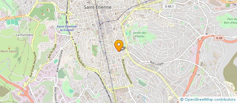 localisation de l'entreprise MONSIEUR GEORGE IMINA  SAINT-ETIENNE