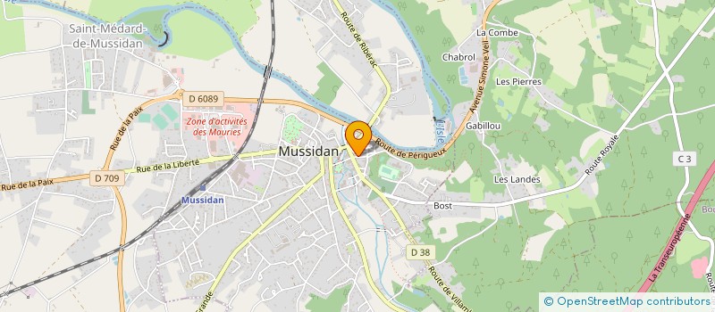 localisation de l'entreprise MONSIEUR GEORGE TUDORACHE  MUSSIDAN