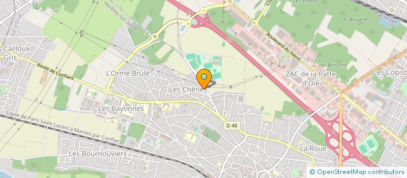 localisation de l'entreprise MONSIEUR GEORGES ABAD  HERBLAY-SUR-SEINE