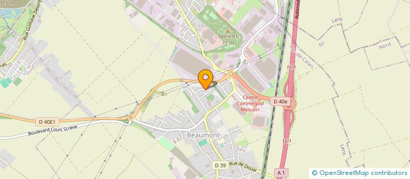 localisation de l'entreprise MONSIEUR GEORGES ABBOUD  HENIN-BEAUMONT