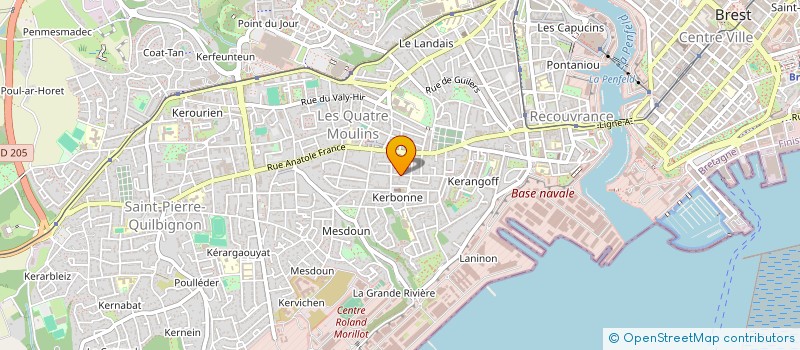 localisation de l'entreprise MONSIEUR GEORGES ABIVEN à BREST