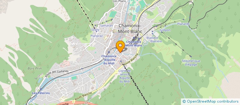 localisation de l'entreprise MONSIEUR GEORGES ALBERTONE  CHAMONIX-MONT-BLANC
