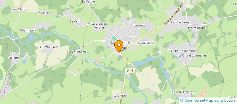 localisation de l'entreprise MONSIEUR GEORGES ALEXANDRE BENOIT à SAINT-JUST-LE-MARTEL
