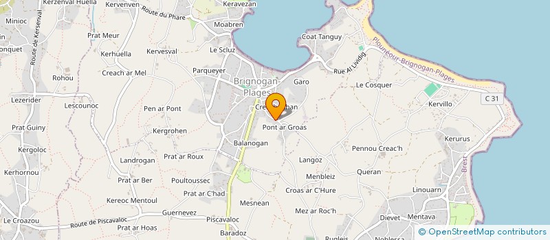 localisation de l'entreprise MONSIEUR GEORGES ALLEGRE  PLOUNEOUR-BRIGNOGAN-PLAGES