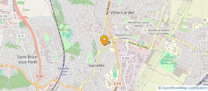 localisation de l'entreprise MONSIEUR GEORGES ANDRADE  SARCELLES