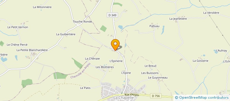 localisation de l'entreprise MONSIEUR GEORGES ANGEBAULT  CHEMILLE-EN-ANJOU