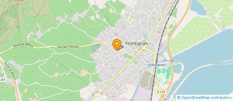 localisation de l'entreprise MONSIEUR GEORGES ANGLES à FRONTIGNAN