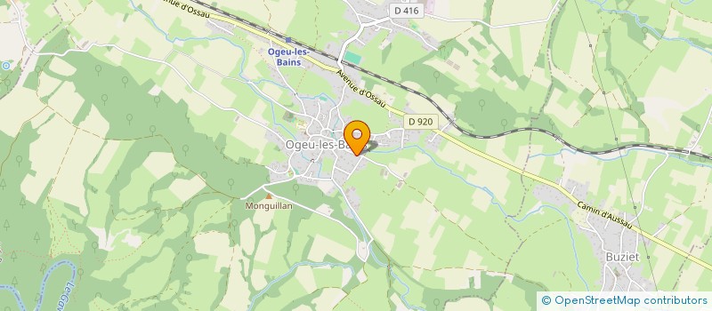 localisation de l'entreprise MONSIEUR GEORGES ARNAUD-SARTHOU  OGEU-LES-BAINS