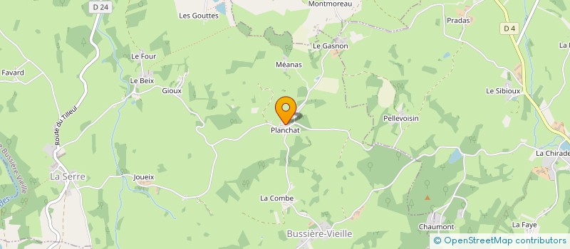 localisation de l'entreprise MONSIEUR GEORGES ARNULL à LA SERRE-BUSSIERE-VIEILLE