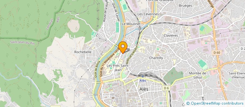 localisation de l'entreprise MONSIEUR GEORGES ASTIER à ALES