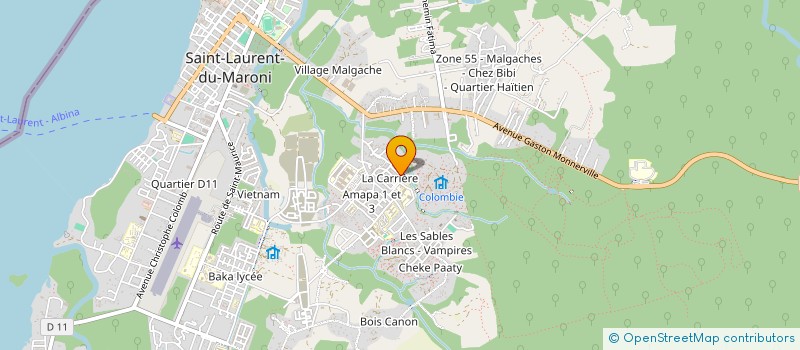 localisation de l'entreprise MONSIEUR GEORGES ATENI à SAINT-LAURENT-DU-MARONI
