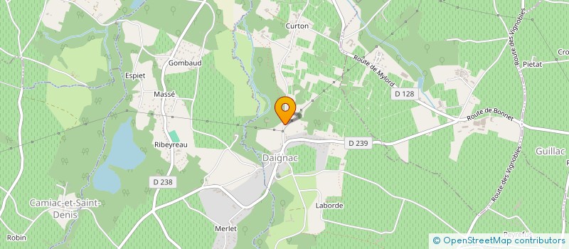 localisation de l'entreprise MONSIEUR GEORGES AUBERT à DAIGNAC