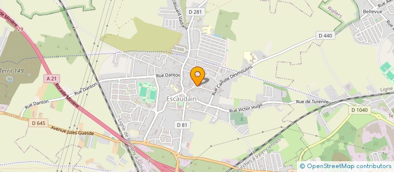 localisation de l'entreprise MONSIEUR GEORGES AUBERT  ESCAUDAIN