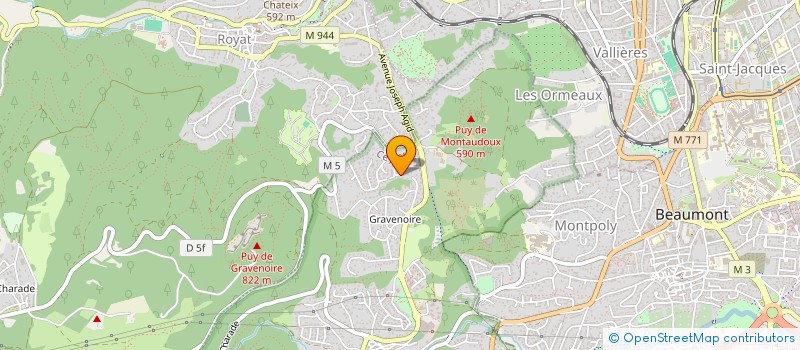 localisation de l'entreprise MONSIEUR GEORGES AUGER  CEYRAT