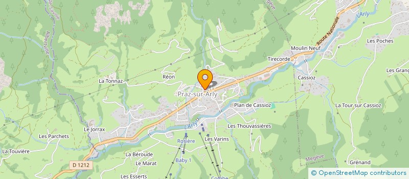 localisation de l'entreprise MONSIEUR GEORGES AULAGNER  PRAZ-SUR-ARLY