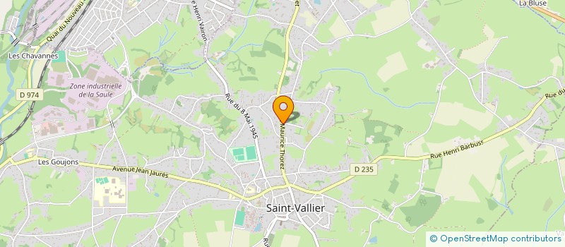 localisation de l'entreprise MONSIEUR GEORGES AULOY à SAINT-VALLIER