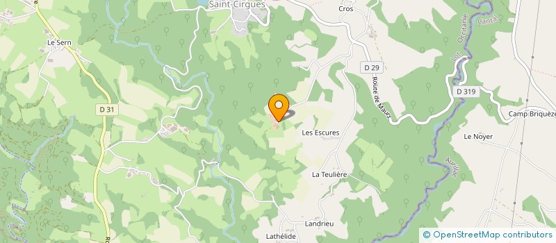 localisation de l'entreprise MONSIEUR GEORGES BAC  SAINT-CIRGUES