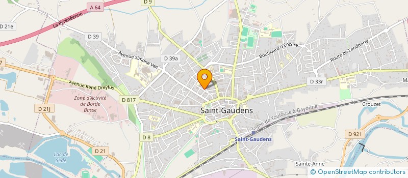 localisation de l'entreprise MONSIEUR GEORGES BACQUE à SAINT-GAUDENS