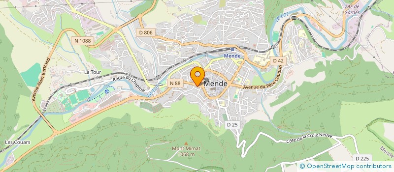 localisation de l'entreprise MONSIEUR GEORGES BADAROUX  MENDE