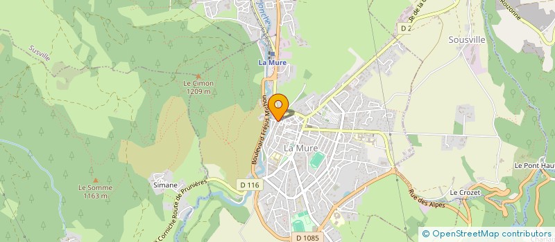 localisation de l'entreprise MONSIEUR GEORGES BALME  LA MURE