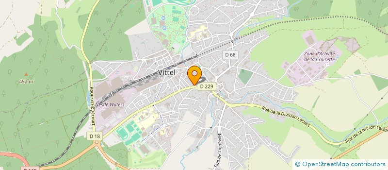 localisation de l'entreprise MONSIEUR GEORGES BARAUX  VITTEL