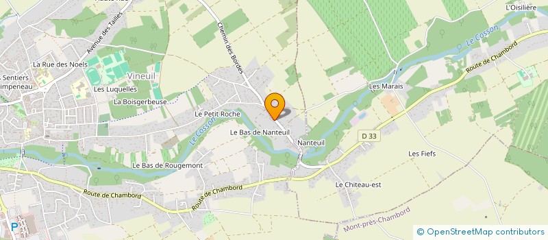 localisation de l'entreprise MONSIEUR GEORGES BARBIER  VINEUIL