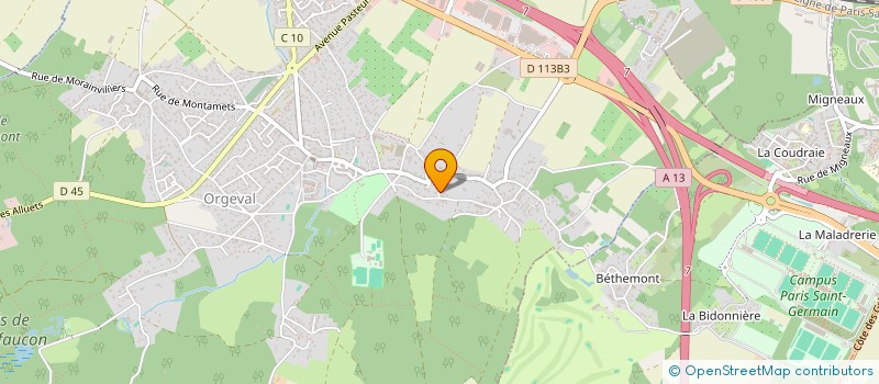 localisation de l'entreprise MONSIEUR GEORGES BARTHE à ORGEVAL