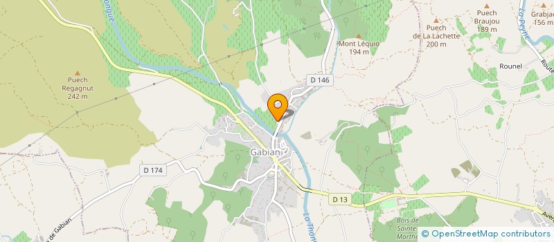 localisation de l'entreprise MONSIEUR GEORGES BARTOLI  GABIAN