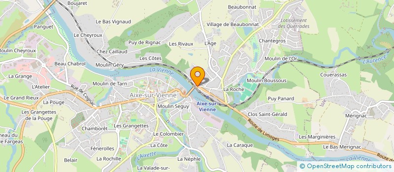 localisation de l'entreprise MONSIEUR GEORGES BARUSSIAS  AIXE-SUR-VIENNE