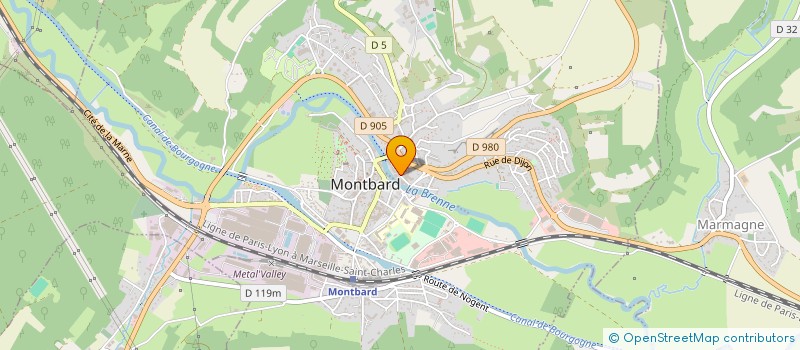 localisation de l'entreprise MONSIEUR GEORGES BASSON à MONTBARD