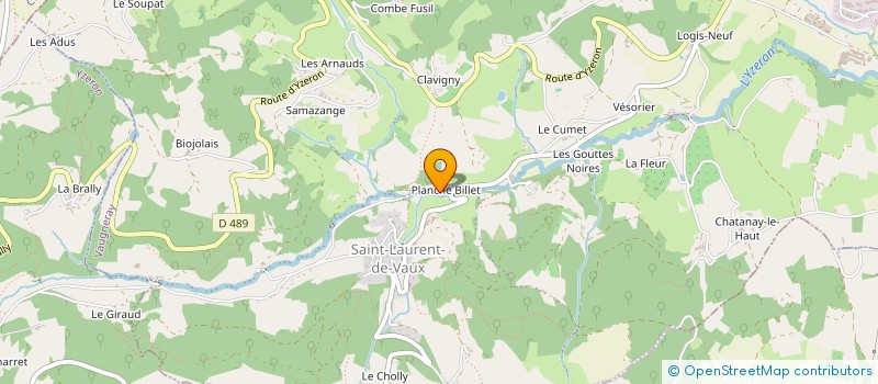 localisation de l'entreprise MONSIEUR GEORGES BAZIN  VAUGNERAY