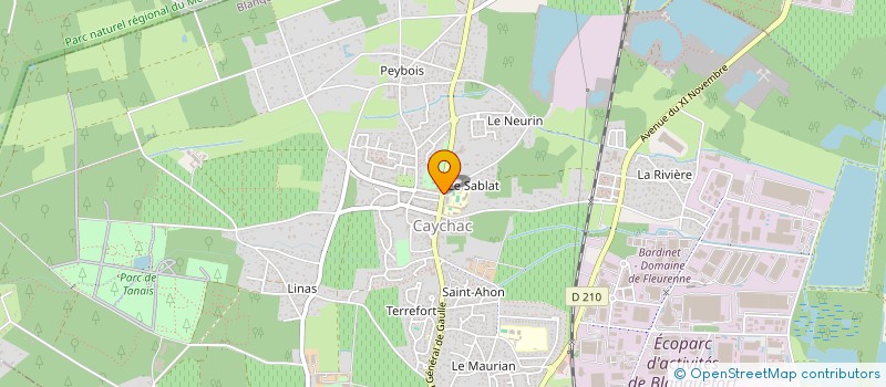 localisation de l'entreprise MONSIEUR GEORGES BEAUME à BLANQUEFORT
