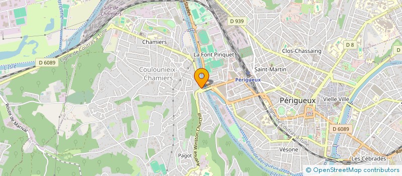 localisation de l'entreprise MONSIEUR GEORGES BELLOTEAU  COULOUNIEIX CHAMIERS