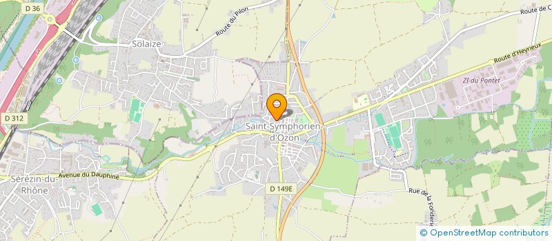localisation de l'entreprise MONSIEUR GEORGES BELLUT à SAINT-SYMPHORIEN-D'OZON