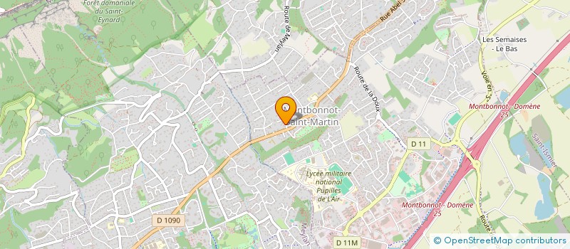 localisation de l'entreprise MONSIEUR GEORGES BENGOLEA  MONTBONNOT-SAINT-MARTIN