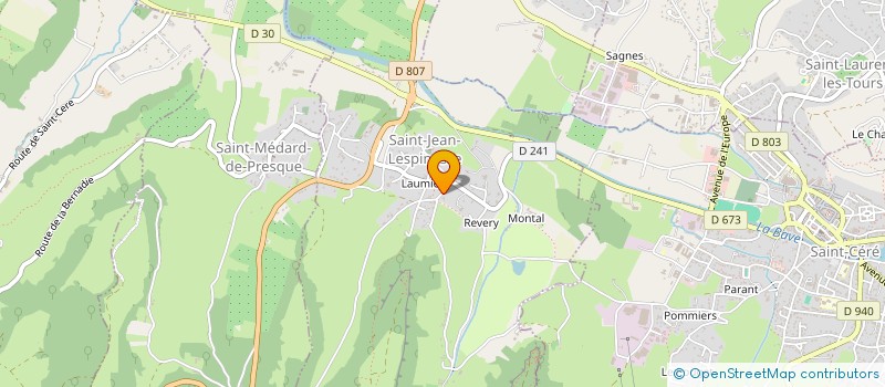 localisation de l'entreprise MONSIEUR GEORGES BENNET  SAINT-JEAN-LESPINASSE