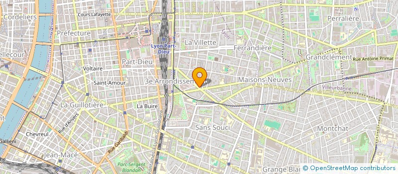 localisation de l'entreprise MONSIEUR GEORGES BENOIT GONIN  LYON