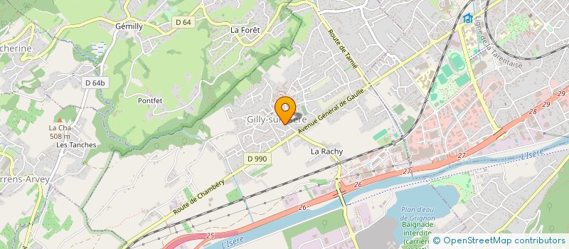 localisation de l'entreprise MONSIEUR GEORGES BERGERAT à GILLY-SUR-ISERE