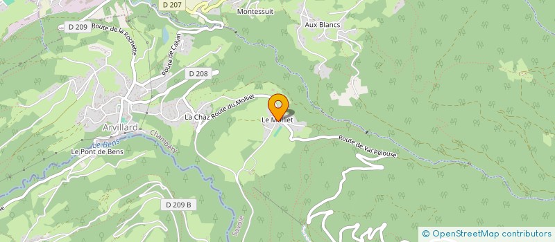 localisation de l'entreprise MONSIEUR GEORGES BERNARD  VALGELON-LA ROCHETTE