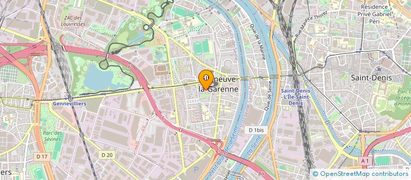 localisation de l'entreprise MONSIEUR GEORGES BERNARD  VILLENEUVE-LA-GARENNE