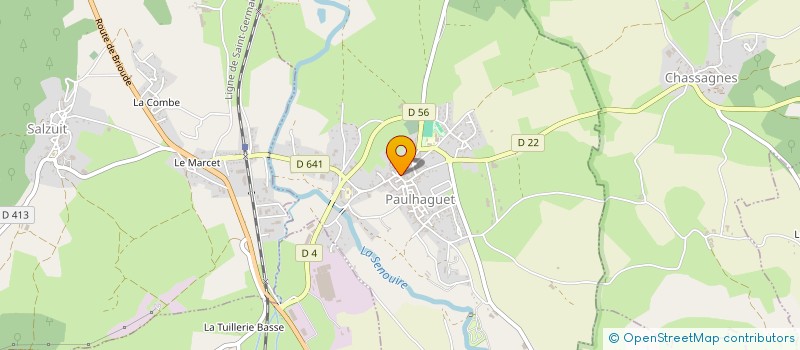 localisation de l'entreprise MONSIEUR GEORGES BERTHET  PAULHAGUET