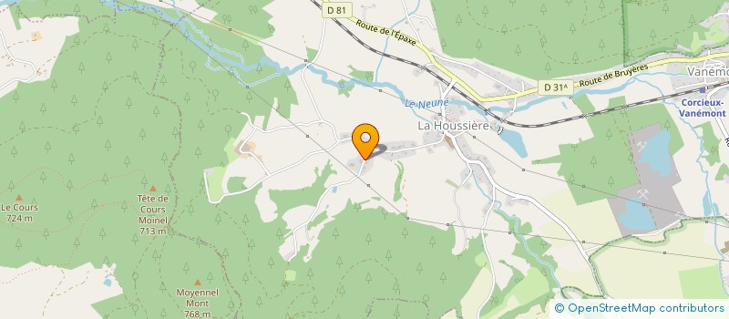 localisation de l'entreprise MONSIEUR GEORGES BERTRAND  LA HOUSSIERE