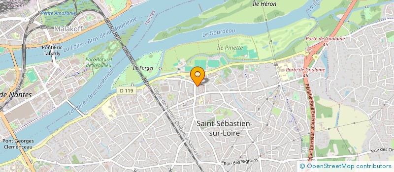 localisation de l'entreprise MONSIEUR GEORGES BERTRAND  SAINT-SEBASTIEN-SUR-LOIRE
